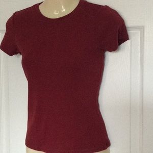 Vintage BANANA REPUBLIC Y2K cropped baby tee EUC rust color XS